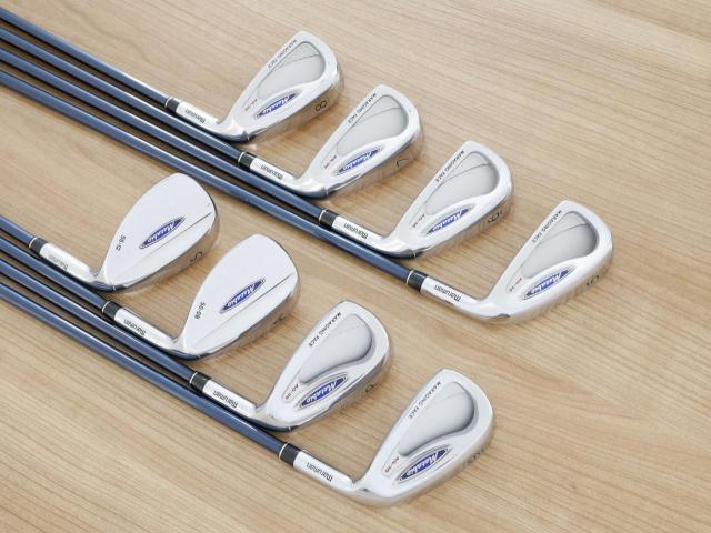 Iron set : Maruman : ชุดเหล็ก Maruman Metabio AG-30 (หน้า Maraging เด้ง) มีเหล็ก 5-Pw,Aw,Sw (8 ชิ้น) ก้านกราไฟต์ Flex R