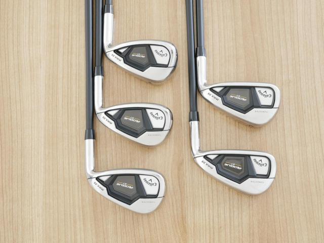 Iron set : Callaway : ชุดเหล็ก Callaway Rogue ST Max OS (ออกปี 2022 ตีง่ายสุดๆ ไกลสุดๆ) มีเหล็ก 6-Pw (5 ชิ้น) ก้านกราไฟต์ Fujikura VENTUS 5 Flex R