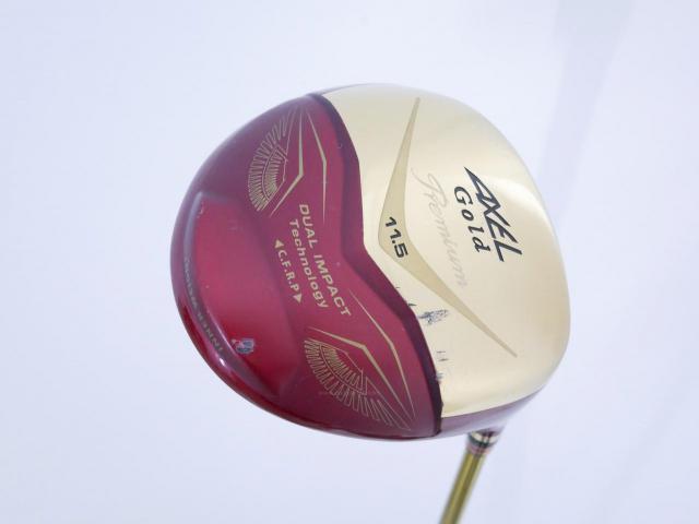 Driver : Tsuruya : ไดรเวอร์ Tsuruya AXEL Gold Premium IV (รุ่นปี 2021 ตัวท๊อป หน้าเด้งสุดๆ COR 0.87 ของใหม่ 4 หมื่น) Loft 11.5 Flex R