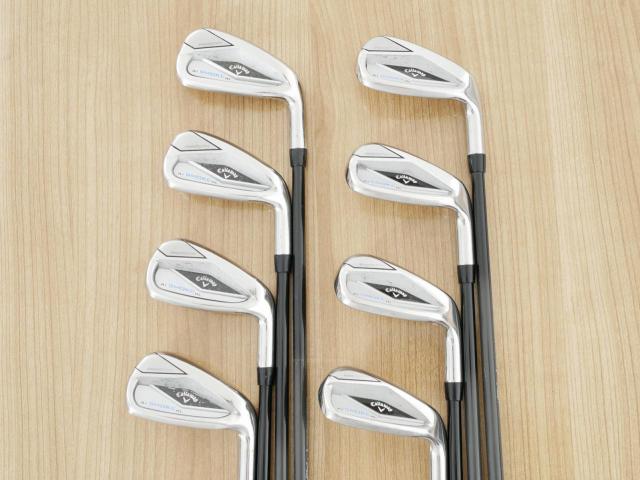 Iron set : Callaway : ชุดเหล็ก Callaway Paradym Ai Smoke HL (ออกปี 2024 ตีง่ายมาก ไกล Japan Spec.) มีเหล็ก 6-Pw,Aw,Gw,Sw (8 ชิ้น) ก้านกราไฟต์ Mitsubishi TENSEI 50 Flex R