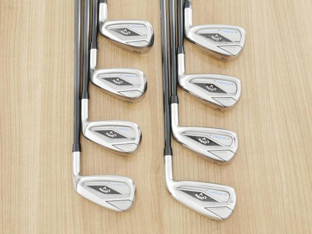 Iron set : Callaway : ชุดเหล็ก Callaway Paradym Ai Smoke HL (ออกปี 2024 ตีง่ายมาก ไกล Japan Spec.) มีเหล็ก 6-Pw,Aw,Gw,Sw (8 ชิ้น) ก้านกราไฟต์ Mitsubishi TENSEI 50 Flex R