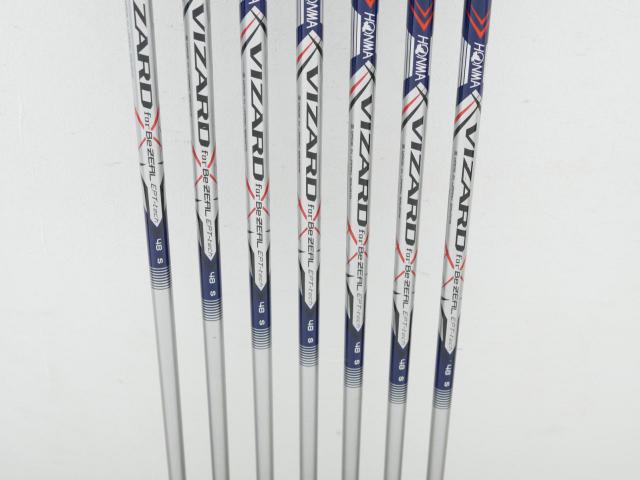 Iron set : Honma : ชุดเหล็ก Honma Bezeal 535 (ปี 2019 รุ่นนี้ใบใหญ่ที่สุดของ Honma) มีเหล็ก 5-11 (7 ชิ้น) ก้านกราไฟต์ Honma Vizard 48 Flex S