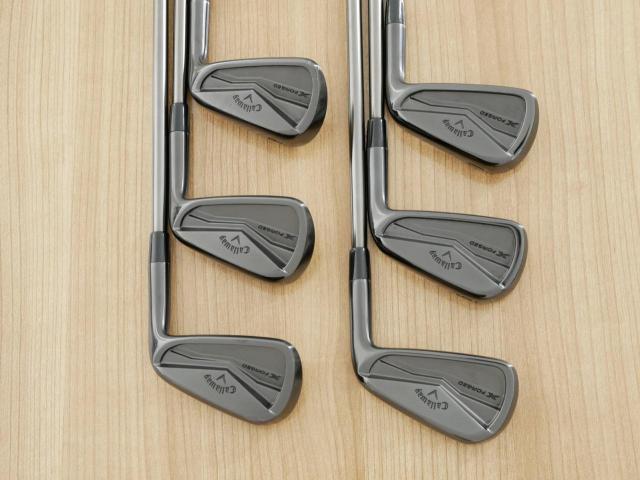 Iron set : Callaway : ชุดเหล็ก Callaway X Forged Black (ออกปี 2024 นุ่ม แน่น หล่อมาก) มีเหล็ก 5-Pw (6 ชิ้น) ก้านเหล็ก NS Pro Modus 105 Flex S