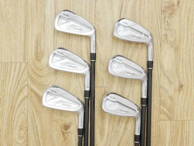 Iron set : Honma : **ของใหม่ ยังไม่แกะพลาสติก** ชุดเหล็ก Honma Tour World TW757P (รุ่นล่าสุด ออกปี 2022) มีเหล็ก 5-Pw (6 ชิ้น) ก้านกราไฟต์ Honma Vizard 50 Flex R