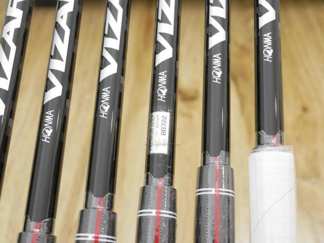 Iron set : Honma : **ของใหม่ ยังไม่แกะพลาสติก** ชุดเหล็ก Honma Tour World TW757P (รุ่นล่าสุด ออกปี 2022) มีเหล็ก 5-Pw (6 ชิ้น) ก้านกราไฟต์ Honma Vizard 50 Flex R
