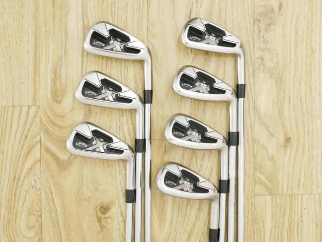 Iron set : Callaway : ชุดเหล็ก Callaway X-22 Tour มีเหล็ก 4-Pw (7 ชิ้น) ก้านเหล็ก NS Pro Flex R