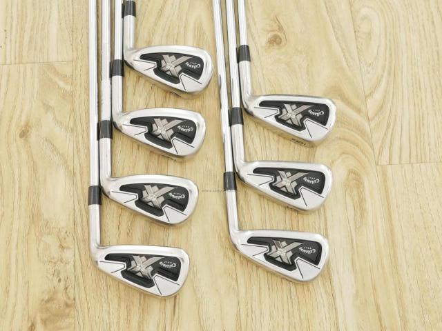 Iron set : Callaway : ชุดเหล็ก Callaway X-22 Tour มีเหล็ก 4-Pw (7 ชิ้น) ก้านเหล็ก NS Pro Flex R