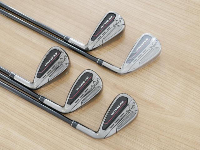 Iron set : Callaway : ชุดเหล็ก Callaway Big Bertha (รุ่นล่าสุด ปี 2023 ตีง่ายที่สุดของ Callaway) มีเหล็ก 6-Pw (5 ชิ้น) ก้านกราไฟต์ Fujikura Speeder NX Flex R