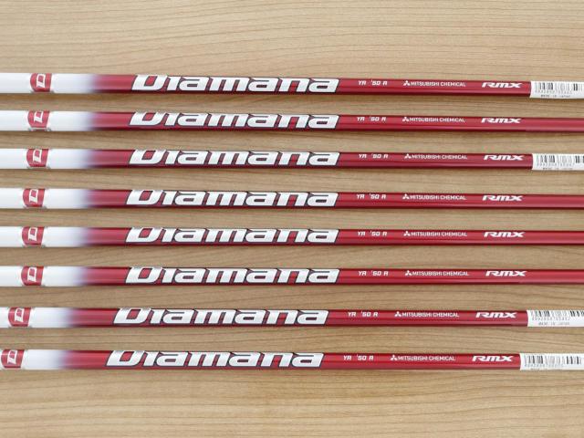 Iron set : Yamaha : **ของใหม่ ยังไม่แกะพลาสติก** ชุดเหล็ก Yamaha RMX VD40 (ออกปี 2022 ตีไกลและง่ายมากๆๆ ค่า MOI สูงสุด) มีเหล็ก 5-Pw,Aw,Sw (8 ชิ้น) ก้านกราไฟต์ Mitsubishi Diamana YR i50 Flex R