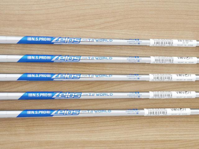 Iron set : Honma : **ของใหม่ ยังไม่แกะพลาสติก** ชุดเหล็ก Honma Tour World GS (ออกปี 2021 ใบใหญ่ ตีง่าย ไกล) มีเหล็ก 6-10 (5 ชิ้น) ก้านเหล็ก NS Pro ZELOS Flex S