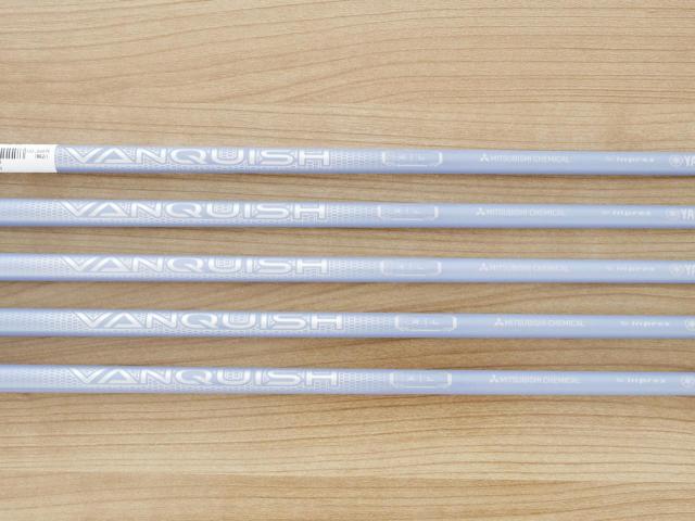 Lady club : All : **ของใหม่ ยังไม่แกะพลาสติก** ชุดเหล็ก Yamaha Inpres DriveStar (ออกปี 2023 ตีไกลที่สุด ไกลกว่าเหล็กทั่วไป 2 เบอร์ หน้าเด้งมากๆ) มีเหล็ก 7-Pw,Sw (5 ชิ้น) ก้านกราไฟต์ Mitsubishi VANQUISH 4 Flex L