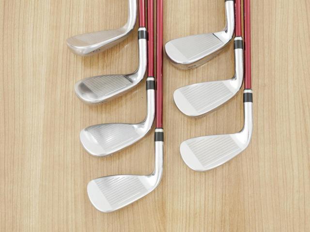 Iron set : Katana : ชุดเหล็ก Katana Voltio IV G Series I Silver (ปี 2017) มีเหล็ก 6-Pw,Aw,Sw (7 ชิ้น เหล็กยาวเป็นกระเทย) ก้านกราไฟต์ Fujikura Speeder 360 Flex R