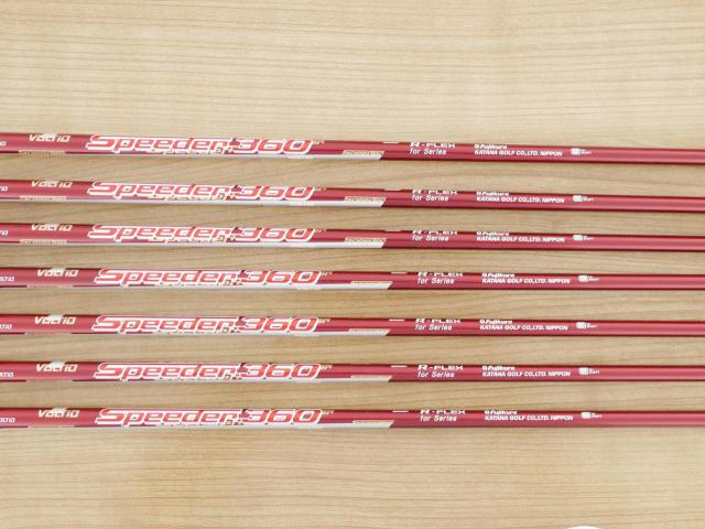 Iron set : Katana : ชุดเหล็ก Katana Voltio IV G Series I Silver (ปี 2017) มีเหล็ก 6-Pw,Aw,Sw (7 ชิ้น เหล็กยาวเป็นกระเทย) ก้านกราไฟต์ Fujikura Speeder 360 Flex R