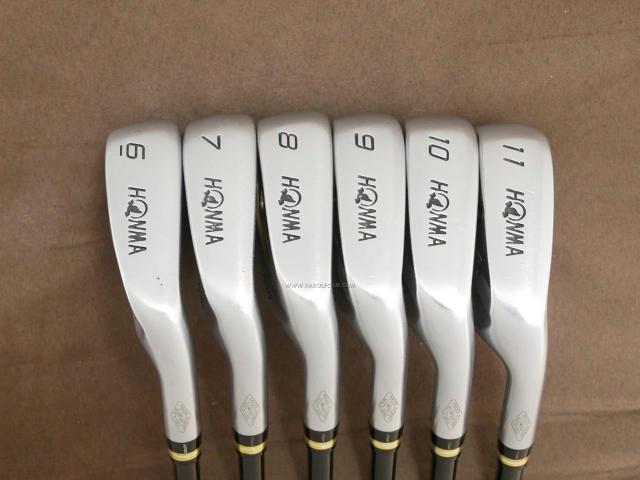 Iron set : Honma : ชุดเหล็ก Honma Beres IS-02 (หน้าเด้ง Forged) มีเหล็ก 6-11 (6 ชิ้น เทียบเท่า 5-Pw) ก้าน ARMRQ 6 (49) Flex R (2 ดาว)