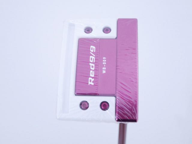 Putter : All : **ของใหม่ ยังไม่แกะพลาสติก** พัตเตอร์ Kasco Red 9/9 white back WB-009 ยาว 34 นิ้ว