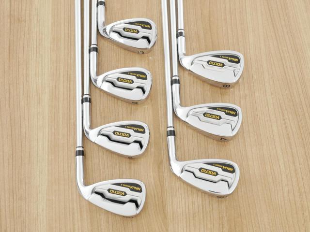 Iron set : Katana : ชุดเหล็ก Katana Voltio NINJA Model S (ปี 2020 หน้าเด้ง ตีไกล) มีเหล็ก 6-Pw,Aw,Sw (7 ชิ้น) ก้านกราไฟต์ Fujikura Voltio 40 Flex R