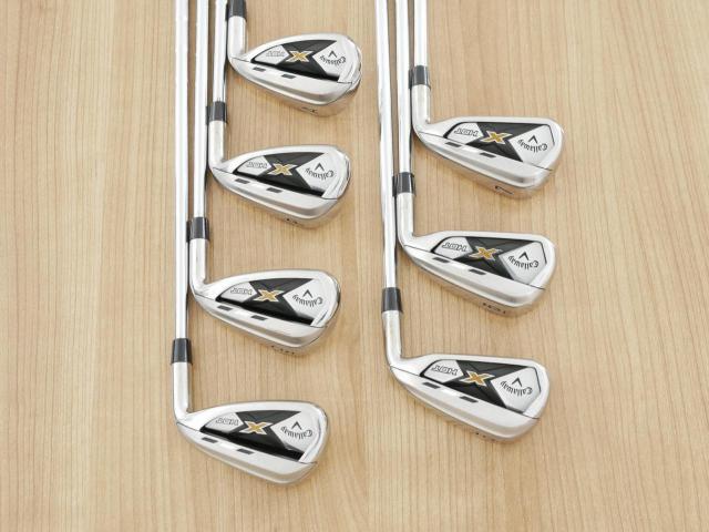 Iron set : Callaway : ชุดเหล็ก Callaway X Hot มีเหล็ก 5-Pw,Aw (7 ชิ้น) ก้านเหล็ก Flex S