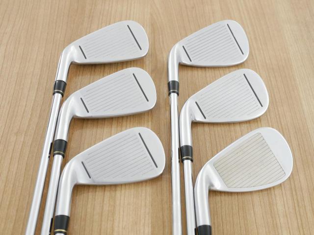 Iron set : Taylormade : ชุดเหล็ก Taylormade Gloire G (รุ่นท๊อปสุด ตีไกลมากๆ เหล็ก 7 Loft 26.5 หน้าเด้ง) มีเหล็ก 6-Pw,Aw (6 ชิ้น) ก้านเหล็ก NS Pro 830 Flex S