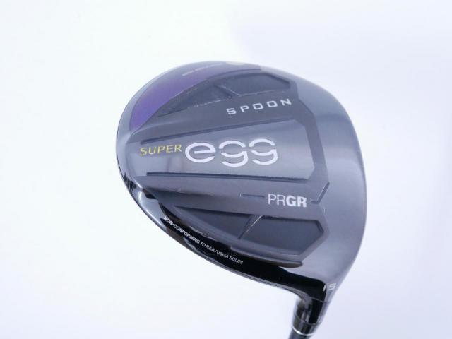 Fairway Wood : PRGR : หัวไม้ 3 PRGR Super Egg (รุ่นปี 2021 หน้าเด้งเกินกฏ COR 0.84 หายากมาก) Loft 15 ก้าน UST Mamiya ATTAS MB FW 55 Flex SR