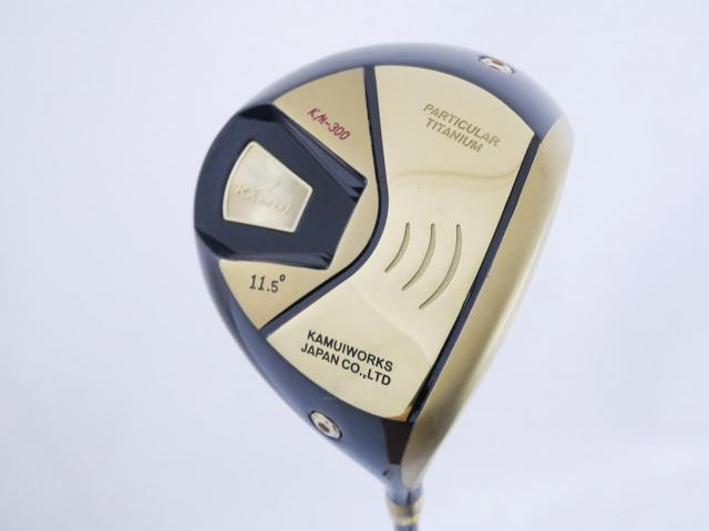 Driver : Kamuiworks : ไดรเวอร์ Kamuiworks KM-300 Gold (ปี 2018 หน้าเด้งเกินกฏ มีสปริงข้างใน) Loft 11.5 ก้าน Fujikura Double Kick Flex S