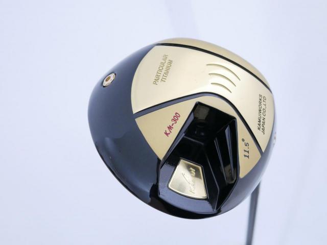 Driver : Kamuiworks : ไดรเวอร์ Kamuiworks KM-300 Gold (ปี 2018 หน้าเด้งเกินกฏ มีสปริงข้างใน) Loft 11.5 ก้าน Fujikura Double Kick Flex S
