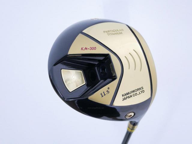 Driver : Kamuiworks : ไดรเวอร์ Kamuiworks KM-300 Gold (ปี 2018 หน้าเด้งเกินกฏ มีสปริงข้างใน) Loft 11.5 ก้าน Fujikura Double Kick Flex S