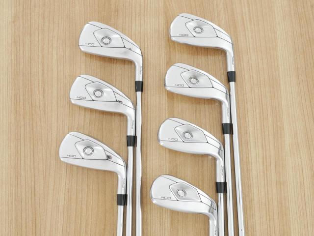 Iron set : Titleist : ชุดเหล็ก Titleist T400 (รุ่นล่าสุด ออกปี 2023 ตีง่ายที่สุด ไกลที่สุด) มีเหล็ก 5-Pw,43 (7 ชิ้น) ก้านเหล็ก NS Pro 880 AMC Flex R