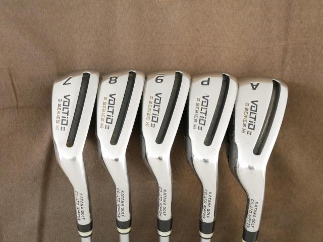 Iron set : Katana : ชุดเหล็กกระเทย Katana Voltio III G Series Hi (ตีง่าย ไกลมาก) มีเหล็ก 7-Pw,Aw (5 ชิ้น ระยะเทียบเท่า เหล็ก 6-Pw) ก้าน Tour AD VS-5 Flex R