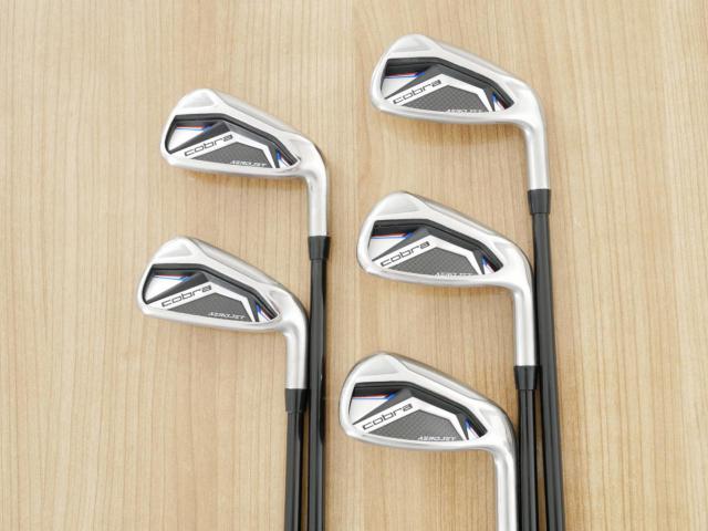 Iron set : Other Brand : ชุดเหล็ก Cobra Aerojet (ออกปี 2023 ตีง่าย ไกล) มีเหล็ก 6-Pw (5 ชิ้น) ก้านกราไฟต์ Fujikura Speeder NX Flex R