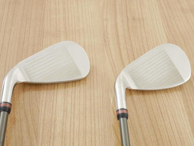 Iron set : PRGR : ชุดเหล็ก PRGR Premium Red TR-X 505 (รุ่นท็อป หน้าเด้ง ตีง่ายไกลมาก) มีเหล็ก 5-Pw,Aw,Sw (8 ชิ้น) ก้านกราไฟต์  M-40 Flex SR