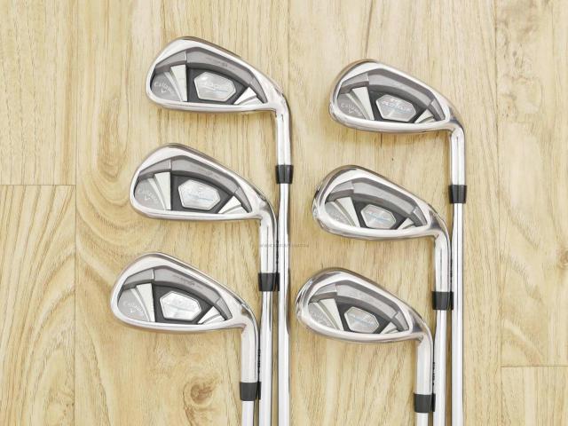 Iron set : Callaway : ชุดเหล็ก Callaway Rogue Star CF18 (ออกปี 2018 ตีง่าย ไกลมากๆ) มีเหล็ก 6-Pw,Aw (6 ชิ้น) ก้านเหล็ก NS Pro ZELOS 7 Flex S