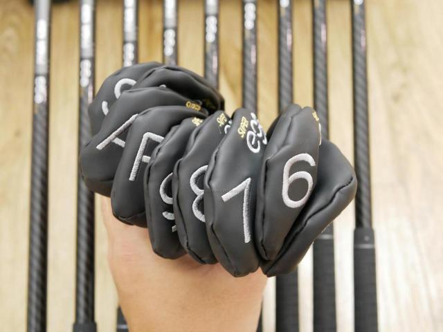 Iron set : PRGR : ชุดเหล็กกระเทย PRGR Super Egg Iron (รุ่นล่าสุด ปี 2023 ตัวท๊อปสุด หน้าเด้งเกินกฏ ใช้แข่งไม่ได้ ตีไกลมากๆ) มีเหล็ก 5-Pw,Aw,As,Sw (9 ชิ้น) ก้านกราไฟต์ Flex SR (M-40)