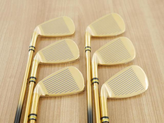 Iron set : Other Brand : **ของใหม่ ยังไม่แกะพลาสติก** ชุดเหล็ก Mutsumi Honma MH777 One Length (ใบใหญ่ ตีง่าย ไกล) มีเหล็ก 5-Pw (6 ชิ้น) ก้านกราไฟต์ Flex R