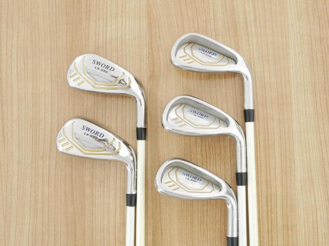 Iron set : Katana : ชุดเหล็ก Katana Sword LX-880 (เหล็กยาวเป็น Utility ตีง่าย) มีเหล็ก 7-Pw,Aw (5 ชิ้น) ก้านกราไฟต์ Fujikura Speeder Five Flex SR