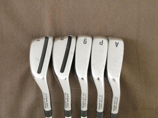 Iron set : Katana : ชุดเหล็ก Katana Sword LX-880 (เหล็กยาวเป็น Utility ตีง่าย) มีเหล็ก 7-Pw,Aw (5 ชิ้น) ก้านกราไฟต์ Fujikura Speeder Five Flex SR