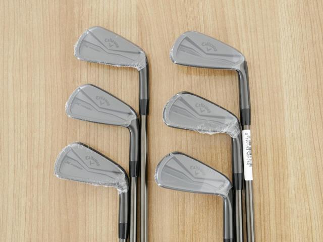 Iron set : Callaway : **ของใหม่ ยังไม่แกะพลาสติก** ชุดเหล็ก Callaway X Forged Black (รุ่นล่าสุด ปี 2024 นุ่ม แน่น หล่อมาก) มีเหล็ก 5-Pw (6 ชิ้น) ก้านเหล็ก NS Pro Modus 105 Flex S