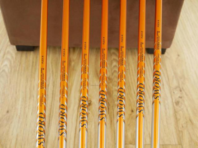 Iron set : Katana : ชุดเหล็กกระเทย Katana Sniper i มีเหล็ก 6-Pw,Aw,Sw (7 ชิ้น เบอร์ 6 ตีระยะเท่าเหล็ก 5 ปกติ) ก้านกราไฟต์ Sword  Flex R