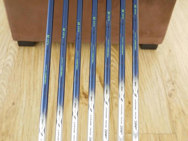 Iron set : Tsuruya : ชุดเหล็ก Tsuruya AXEL Dual Impact Z HM (หน้าเด้ง) มีเหล็ก 5-Pw,Aw (7 ชิ้น) ก้านกราไฟต์ Flex R