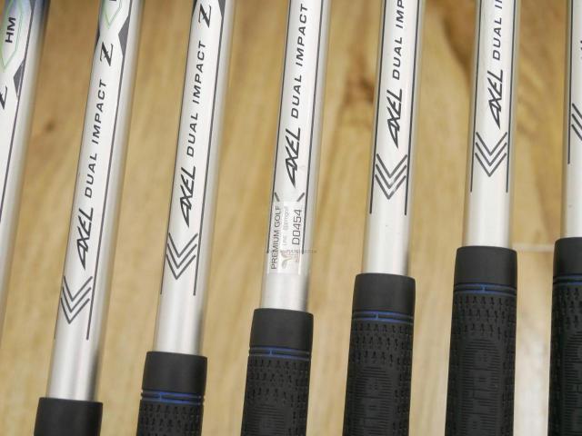 Iron set : Tsuruya : ชุดเหล็ก Tsuruya AXEL Dual Impact Z HM (หน้าเด้ง) มีเหล็ก 5-Pw,Aw (7 ชิ้น) ก้านกราไฟต์ Flex R