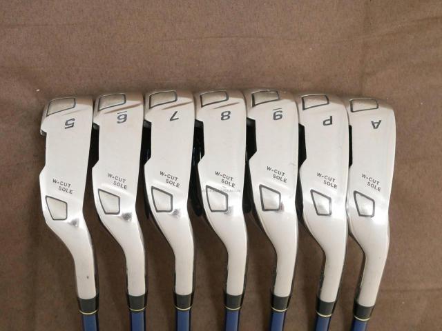Iron set : Tsuruya : ชุดเหล็ก Tsuruya AXEL Dual Impact Z HM (หน้าเด้ง) มีเหล็ก 5-Pw,Aw (7 ชิ้น) ก้านกราไฟต์ Flex R