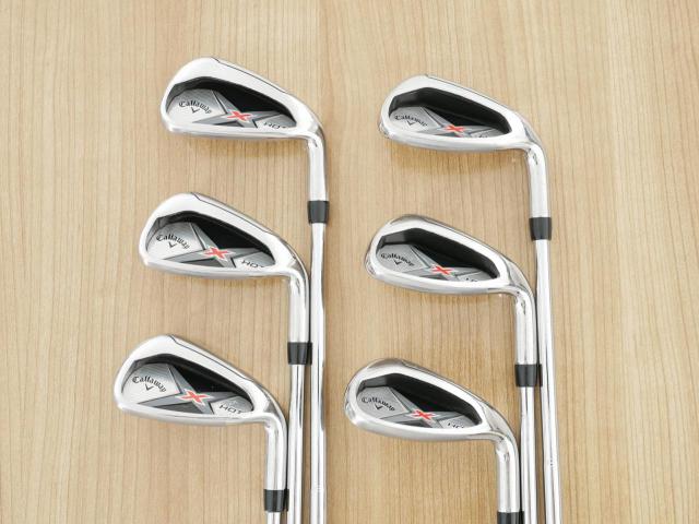 Iron set : Callaway : ชุดเหล็ก Callaway X Hot มีเหล็ก 7-Pw,Aw,Sw (6 ชิ้น) ก้านเหล็ก Flex S