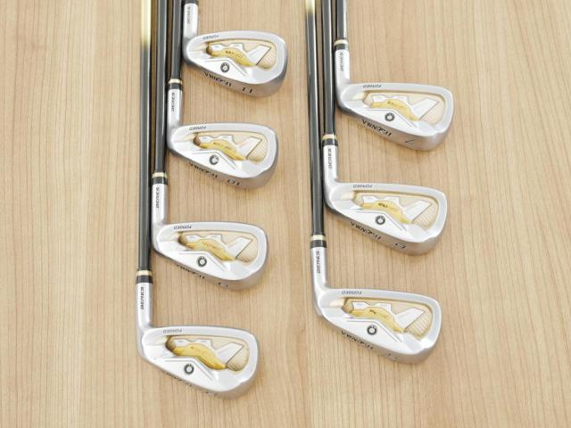 Iron set : Honma : ชุดเหล็ก Honma Beres IS-02 (หน้าเด้ง Forged) มีเหล็ก 5-11 (7 ชิ้น เทียบเท่า 4-Pw) ก้าน ARMRQ 6 (49) Flex R (2 ดาว)