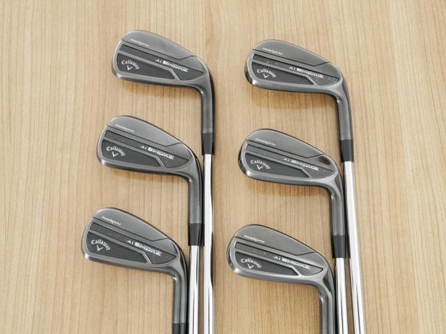 Iron set : Callaway : ชุดเหล็ก Callaway Paradym Ai Smoke Black (หายากมากๆ หล่อมาก ออกปี 2024 ตีง่ายมาก ไกล Japan Spec.) มีเหล็ก 5-Pw (6 ชิ้น) ก้านเหล็ก NS Pro 950 NEO Flex S