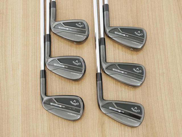 Iron set : Callaway : ชุดเหล็ก Callaway Paradym Ai Smoke Black (หายากมากๆ หล่อมาก ออกปี 2024 ตีง่ายมาก ไกล Japan Spec.) มีเหล็ก 5-Pw (6 ชิ้น) ก้านเหล็ก NS Pro 950 NEO Flex S