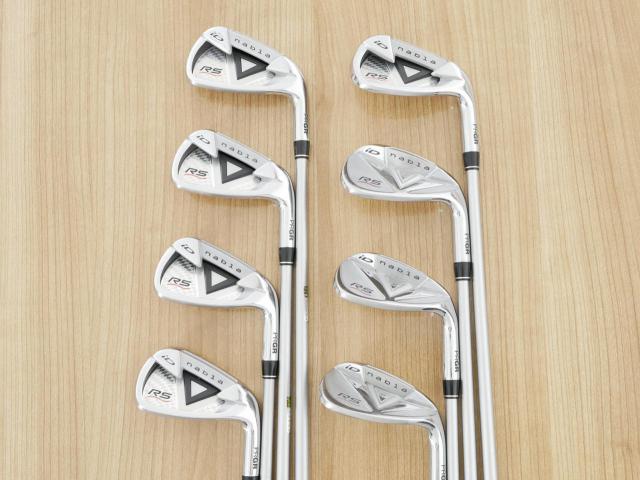 Iron set : PRGR : ชุดเหล็ก PRGR ID Nabla RS Titan Face (ปี 2015 หน้าเด้ง ตีไกล) มีเหล็ก 5-Pw,Aw,Sw (8 ชิ้น) ก้านกราไฟต์ Mitsubishi Rayon M-40 (Flex SR)