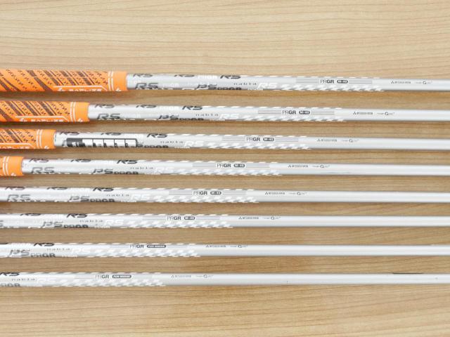 Iron set : PRGR : ชุดเหล็ก PRGR ID Nabla RS Titan Face (ปี 2015 หน้าเด้ง ตีไกล) มีเหล็ก 5-Pw,Aw,Sw (8 ชิ้น) ก้านกราไฟต์ Mitsubishi Rayon M-40 (Flex SR)