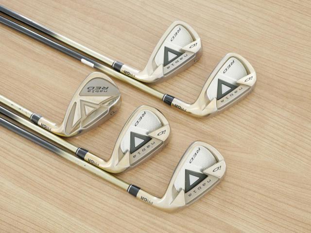Iron set : PRGR : ชุดเหล็ก PRGR ID Nabla Red Titan (รุ่นท๊อปสุด หน้าเด้ง ไกลมาก) มีเหล็ก 6-Pw (5 ชิ้น) ก้านกราไฟต์ M-37 Flex R