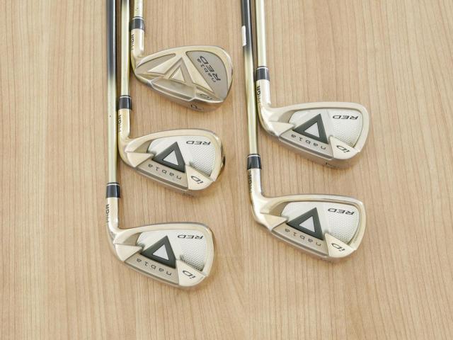 Iron set : PRGR : ชุดเหล็ก PRGR ID Nabla Red Titan (รุ่นท๊อปสุด หน้าเด้ง ไกลมาก) มีเหล็ก 6-Pw (5 ชิ้น) ก้านกราไฟต์ M-37 Flex R