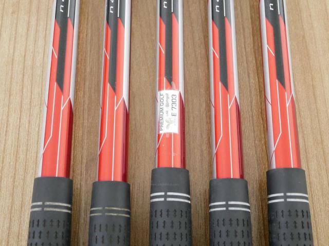 Iron set : PRGR : ชุดเหล็ก PRGR ID Nabla Red Titan (รุ่นท๊อปสุด หน้าเด้ง ไกลมาก) มีเหล็ก 6-Pw (5 ชิ้น) ก้านกราไฟต์ M-37 Flex R