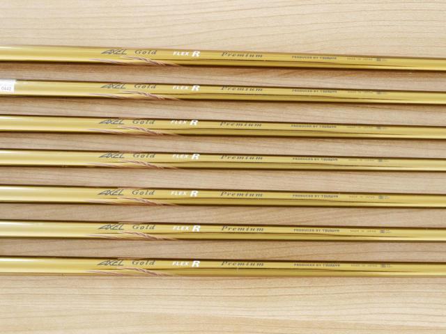 Iron set : Tsuruya : ชุดเหล็ก Tsuruya AXEL Gold Premium II (รุ่นปี 2017 ของใหม่ 6 หมื่นกว่าบาท หน้าเด้งสุดๆ ไกลสุดๆๆ) มีเหล็ก 7-Pw,Aw,As,Sw (7 ชิ้น ครบเซ็ต) ก้านกราไฟต์ Flex R